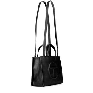 TELFAR BAG|BLACK MEDIUM SHOPPING BAG
